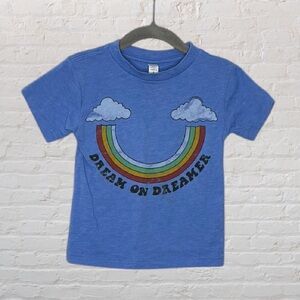 Rivet Apparel 'Dream On Dreamer' Rainbow T-Shirt